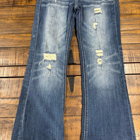 Buckle Black Fit No. 53 Malcesine Bootcut Stretch Jeans Denim Distressed 26x34 - Picture 11 of 16